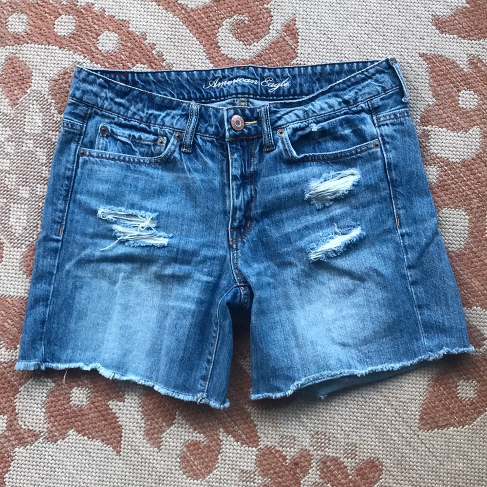 American Eagle Distressed Denim Shorts - 6